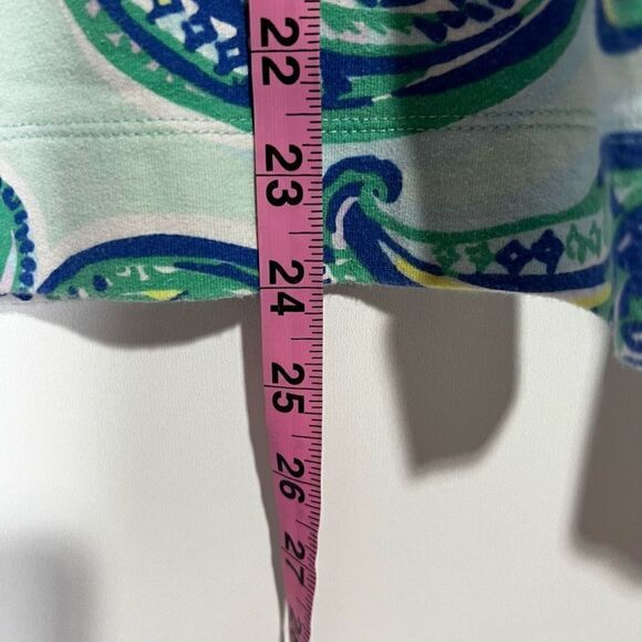 Lilly Pulitzer Skipper Popover UPF 50+ Keep it Current Blue Green Top - Picture 9 of 10